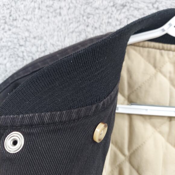 Disney Vintage Bomber Jacket Small Mickey Mouse Black And Tan Coat (No Hood) - Picture 15 of 16